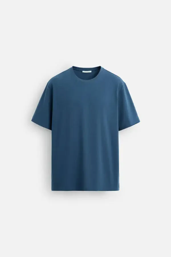 BASIC MEDIUM WEIGHT T-SHIRT-Blue - 6