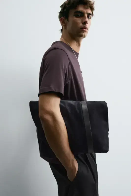 BASIC MEDIUM WEIGHT T-SHIRT-Dark aubergine - 5