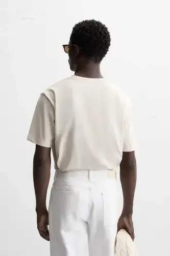 BASIC MEDIUM WEIGHT T-SHIRT-Light sand - 3