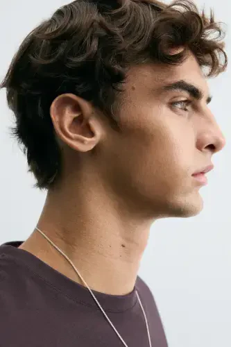 BASIC MEDIUM WEIGHT T-SHIRT - To‘q badimjon - 6