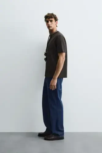 BASIC MEDIUM WEIGHT TİŞÖRT-Koyu kahverengi - 4