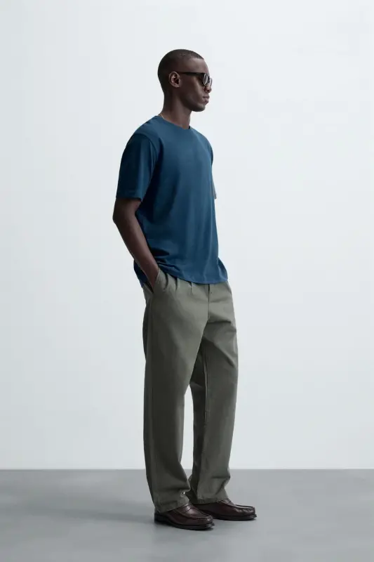 BASIC MEDIUM WEIGHT TİŞÖRT-Mavi - 4