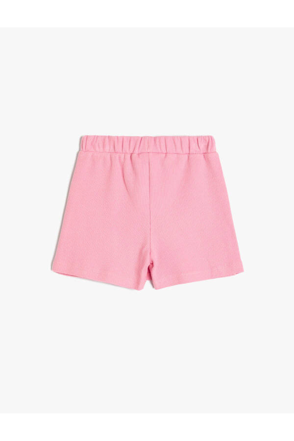 Basic Mini Shorts Skirt Wrap Waist Elastic Cotton - 2