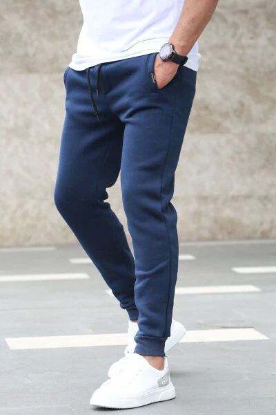 Basic Navy Sweatpants 4210 - MADMEXT (1)
