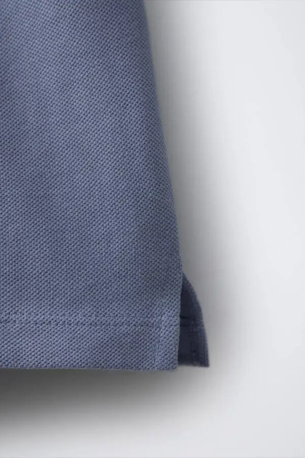 BASIC PLAIN CREW NECK T-SHIRT-Light blue - 4