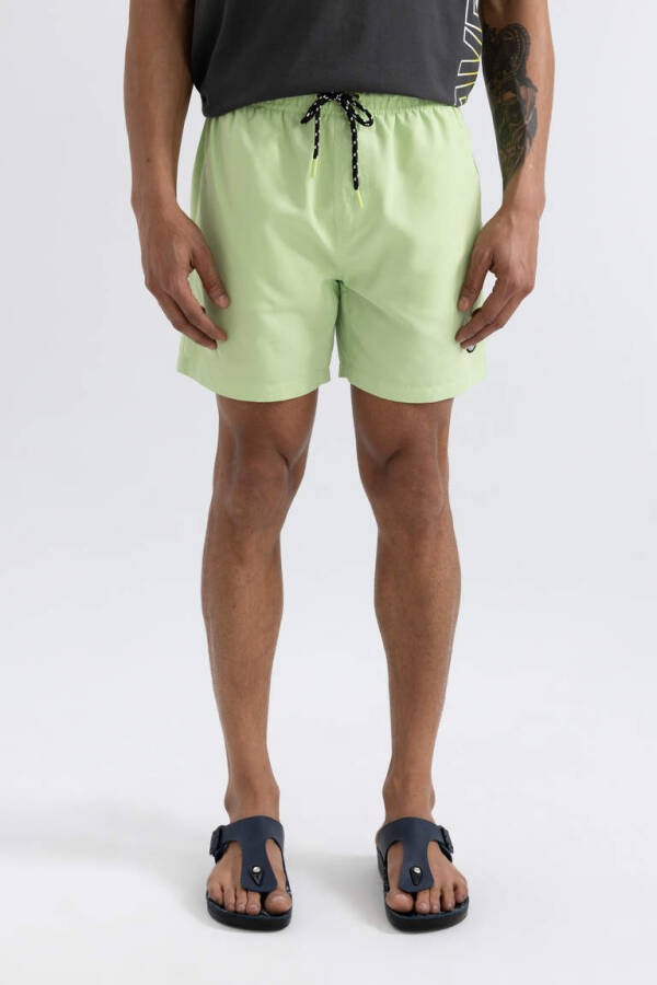 Basic Qisqa Shorti Dengiz Shorti Mint - 5