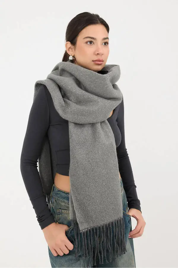 Basic Şal Şal07-a2-Antrasit - 2