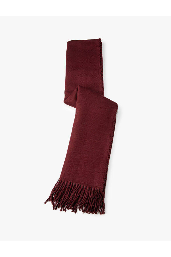 Basic Scarf with Tassel Detail - 1