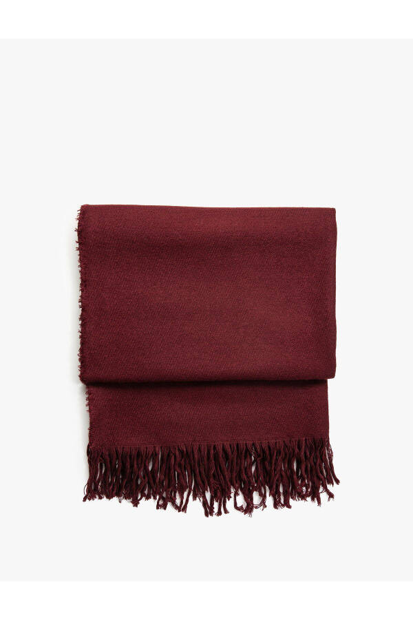 Basic Scarf with Tassel Detail - 2