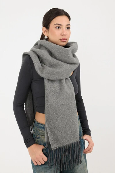 Basic Şal Şal07-a2-Antrasit - ADDAX (1)