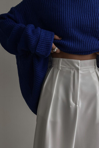 Basic Sweater with Polo Collar MG1264 - 12