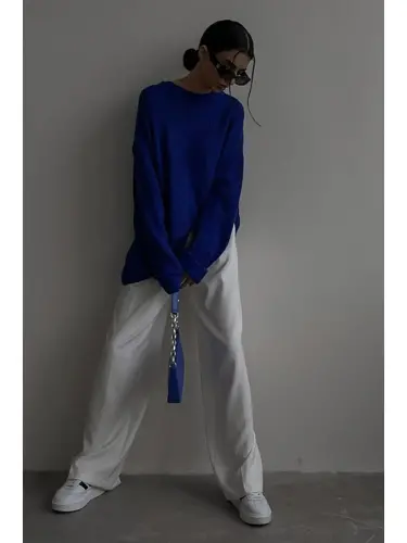 Basic Sweater with Polo Collar MG1264 - 3