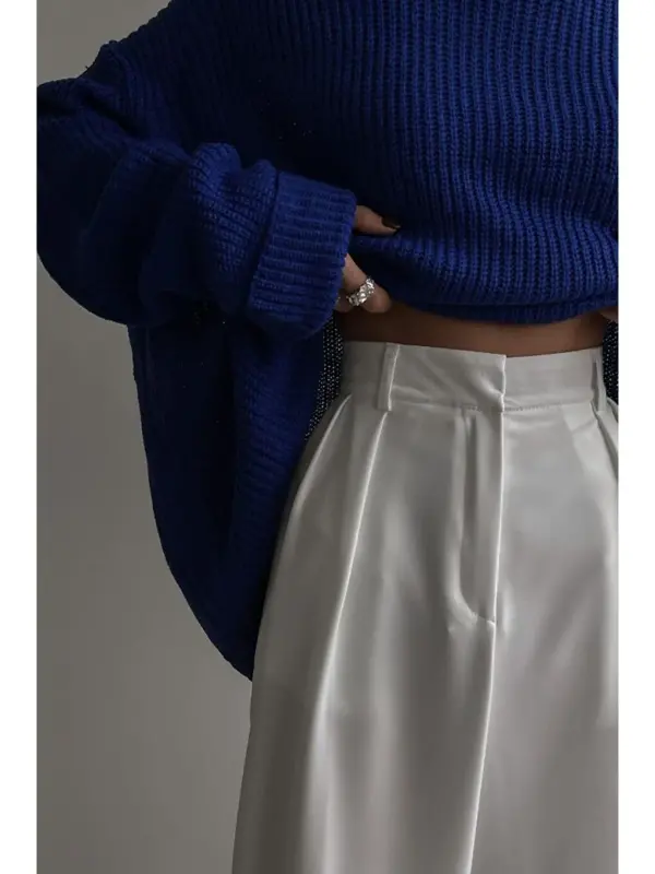 Basic Sweater with Polo Collar MG1264 - 4