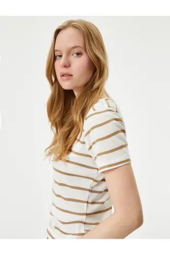 Basic T-shirt Crew Neck Short Sleeve - 1