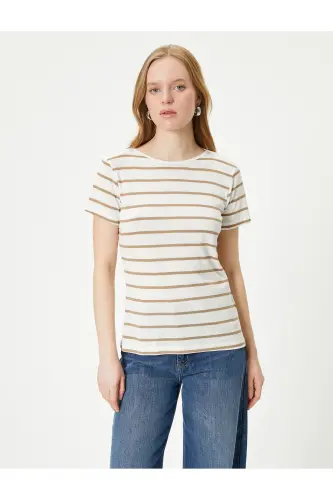 Basic T-shirt Crew Neck Short Sleeve - 3