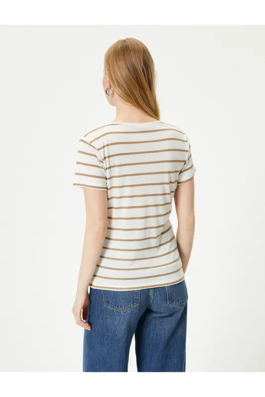 Basic T-shirt Crew Neck Short Sleeve - 4