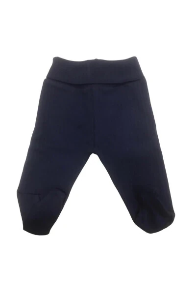 Basic Theme Report Navy Blue Pants with Slippers - Modazone (1)