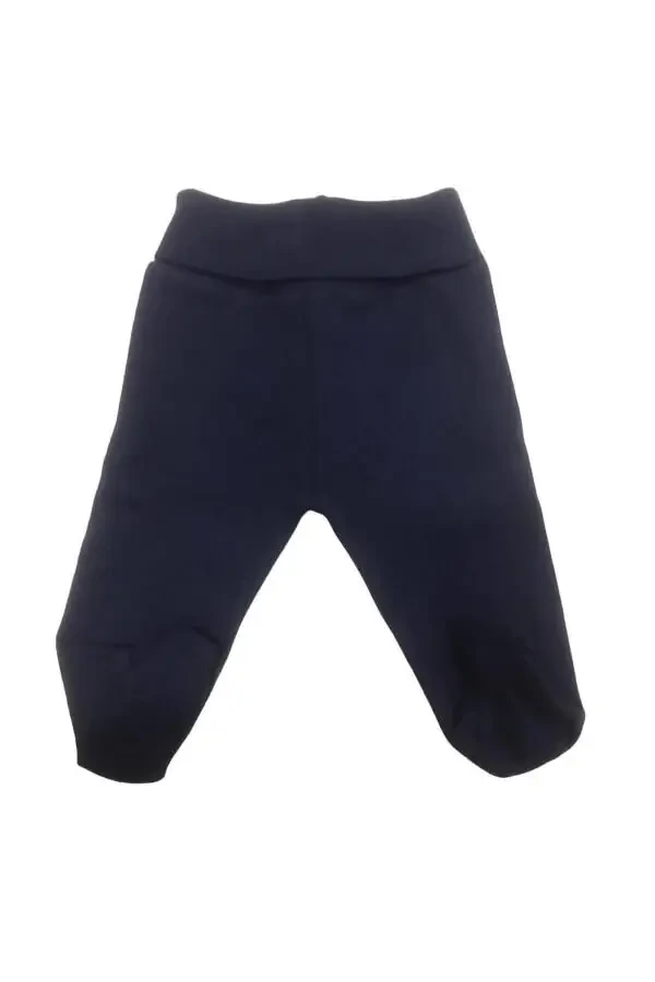 Basic Theme Report Navy Blue Pants with Slippers - 2
