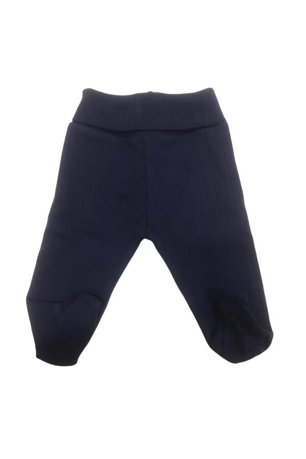 Basic Theme Report Navy Blue Pants with Slippers - 2