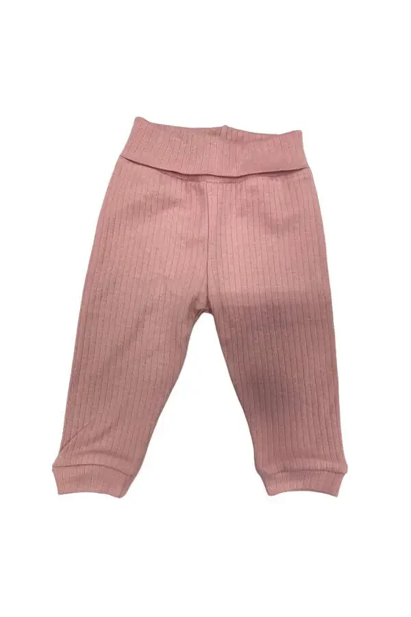 Basic Theme Trousers Without Feet, Rose Quartz Print - 1