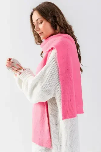 BASIC TRICOT SCARF-PINK - 4