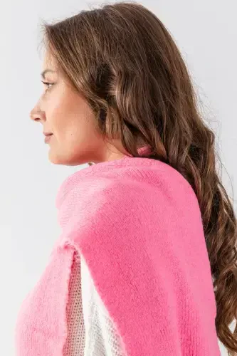 BASIC TRICOT SCARF-PINK - 5