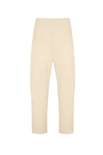 Basic Trousers-Beige - 3
