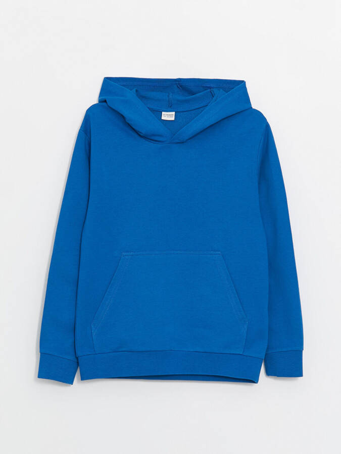 Basic Uzun Kollu Erkek Çocuk Hoodie - 1