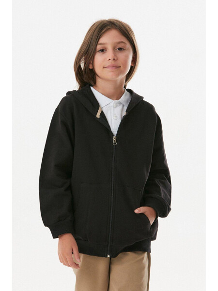 Basic Zip-Up Unisex Kids Sweatshirt - 10