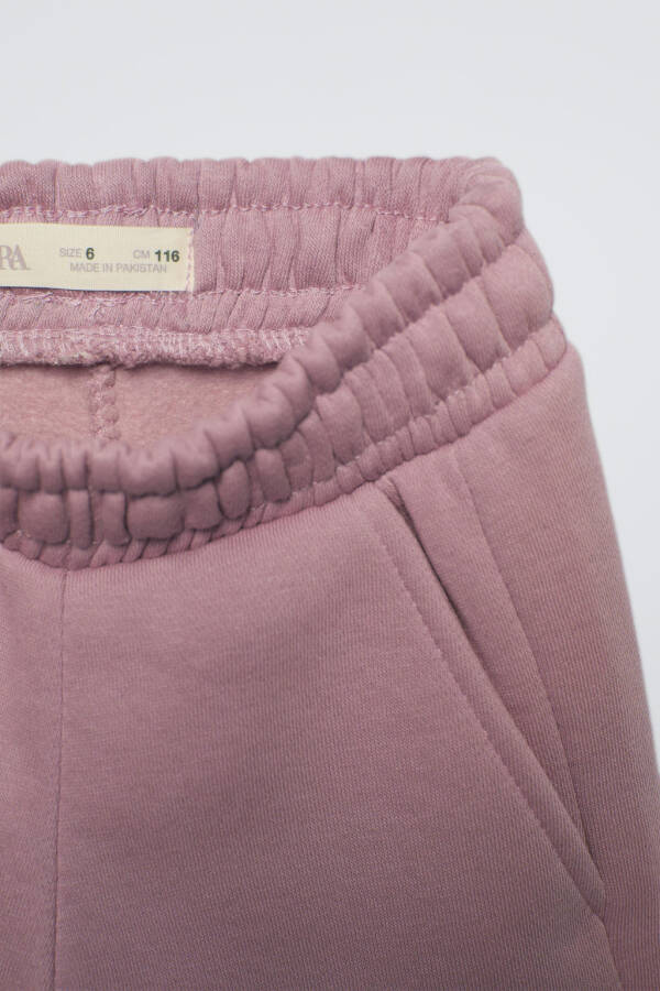 BASİT PAMUKLU JOGGER PANTOLON - Pembe - 3