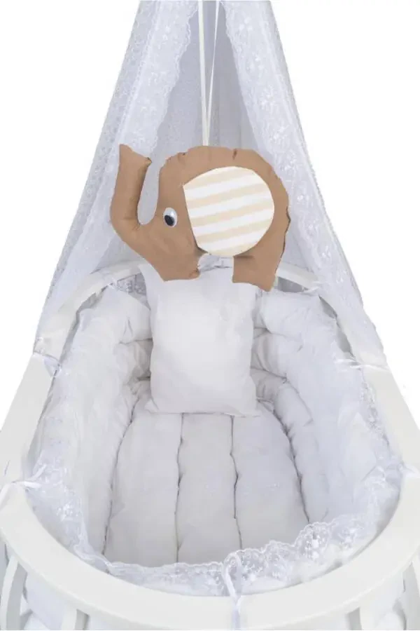 Basket Cradle Wooden Cradle Sleep Set Natural Wooden Bassine - 2