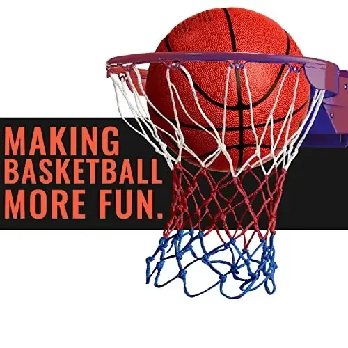 Basketball Net Replacement Heavy Duty - 12 Loops, Professional All Weather Anti Whip Nets, Fits Standard Indoor or Outdoor Rims - Premium Basketball Accessories - Hoop Net - 2