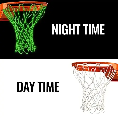 Basketball Net Replacement Heavy Duty - 12 Loops, Professional All Weather Anti Whip Nets, Fits Standard Indoor or Outdoor Rims - Premium Basketball Accessories - Hoop Net - 2