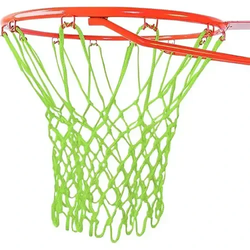 Basketbol to'ri almashtirish Heavy Duty - 12 ta halqa, Professional barcha ob-havo sharoitlariga mos Anti Whip to'rlari, Standart yopiq yoki ochiq havoda ishlatiladigan halqalarga mos keladi - Premium basketbol aksessuarlari - Hoop to'ri - 1