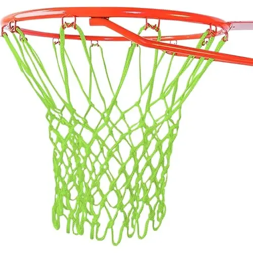 Basketbol to'ri almashtirish Heavy Duty - 12 ta halqa, Professional barcha ob-havo sharoitlariga mos Anti Whip to'rlari, Standart yopiq yoki ochiq havoda ishlatiladigan halqalarga mos keladi - Premium basketbol aksessuarlari - Hoop to'ri 