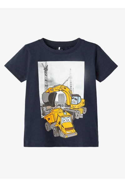 Baskılı Lacivert Bebek T-shirt 13215604 - 1