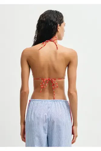 Baskılı Mavi Pantolon 1011049-90771 - 4