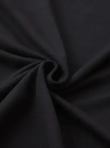 Baskılı Oversize Bisiklet Yaka T-shirt - Siyah - BÜYÜKBEDENIZ (1)