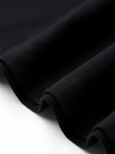 Baskılı Oversize Bisiklet Yaka T-shirt - Siyah - 4