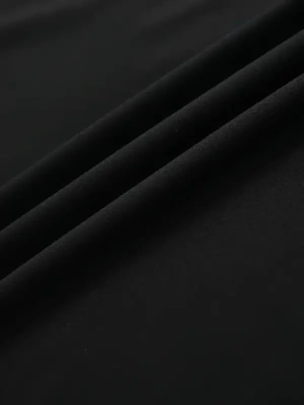 Baskılı Oversize Bisiklet Yaka T-shirt - Siyah - 3