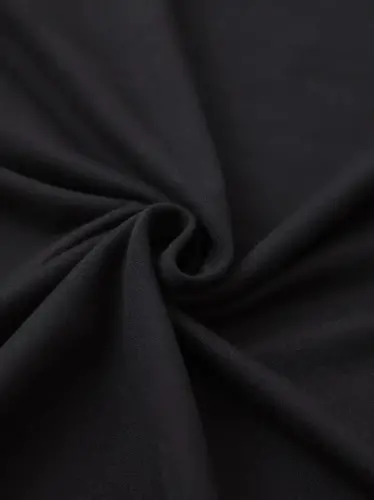 Baskılı Oversize Bisiklet Yaka T-shirt - Siyah - 2