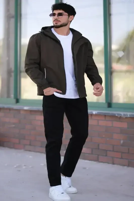 Baskılı Sport Likra Mato Yağmurlik Mavsumiy Pldp 2967_60263-XAKI - 6