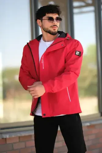 Baskılı Sport Likra Mato Yog'ochli Mavsumiy Pldp 2967_60263-QIZIL - 1