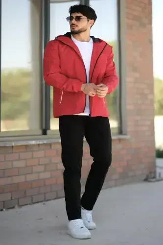 Baskılı Sport Likra Mato Yog'ochli Mavsumiy Pldp 2967_60263-QIZIL - 3