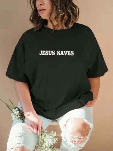 Baskılı T-shirt - Siyah - 2