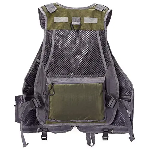 BASSDASH Strap Fishing Vest Adjustable for Men and Women, for Fly Bass Fishing and Outdoor Activities - 5