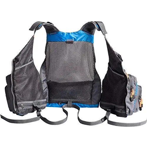 BASSDASH Erkaklar va ayollar uchun sozlanishi mumkin bo'lgan baliq ovlash jileti, chivinli bass baliq ovlash va ochiq havoda mashg'ulotlar uchun - 6
