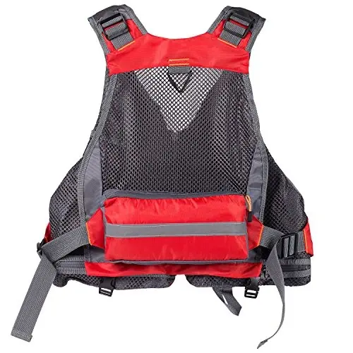 BASSDASH Strap Fishing Vest Adjustable for Men and Women, for Fly Bass Fishing and Outdoor Activities - 5