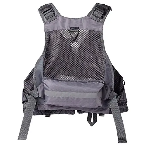BASSDASH Strap Fishing Vest Adjustable for Men and Women, for Fly Bass Fishing and Outdoor Activities - 5