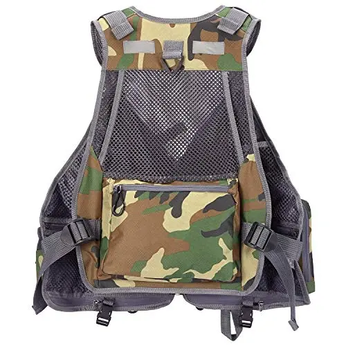 BASSDASH Strap Fishing Vest Adjustable for Men and Women, for Fly Bass Fishing and Outdoor Activities - 5